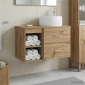 Badezimmermöbel-Set 2 pcs Artisan-Eiche Holzwerkstoff