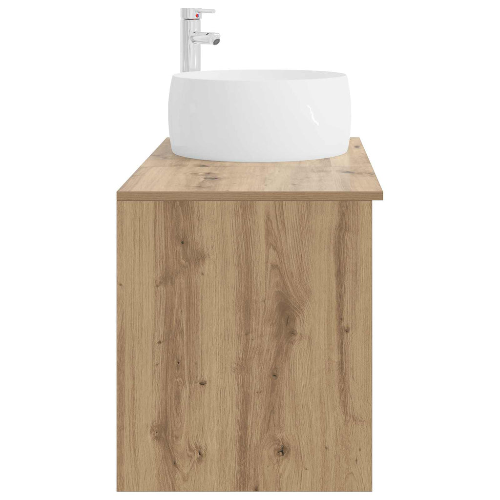 Badezimmermöbel-Set 2 pcs Artisan-Eiche Holzwerkstoff