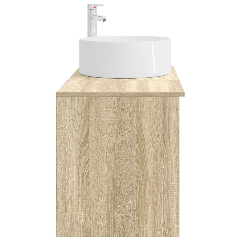 Badezimmermöbel-Set 2 pcs Sonoma-Eiche Holzwerkstoff
