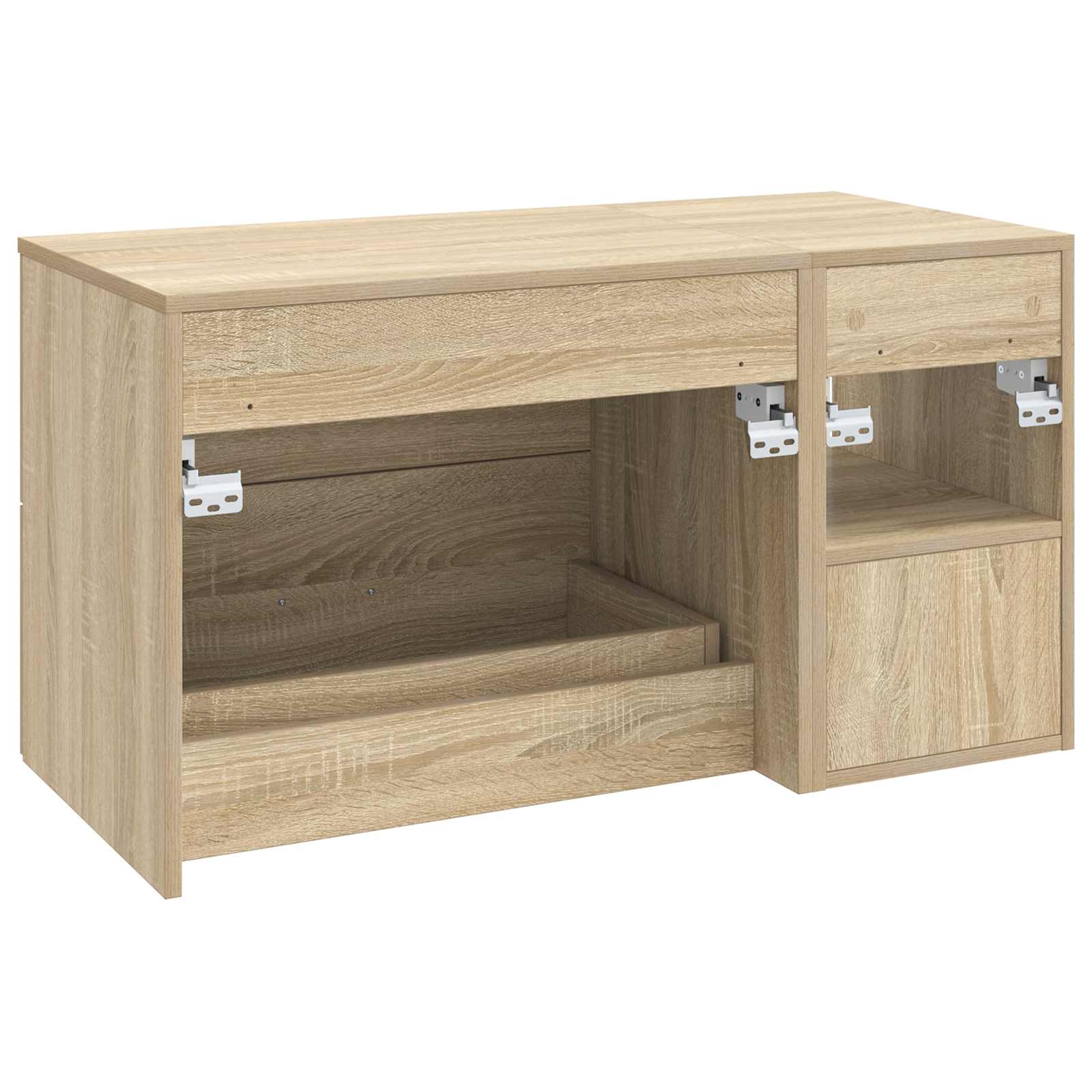 Badezimmermöbel-Set 2 pcs Sonoma-Eiche Holzwerkstoff