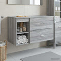 Badezimmermöbel-Set 2 pcs Grau Sonoma Holzwerkstoff