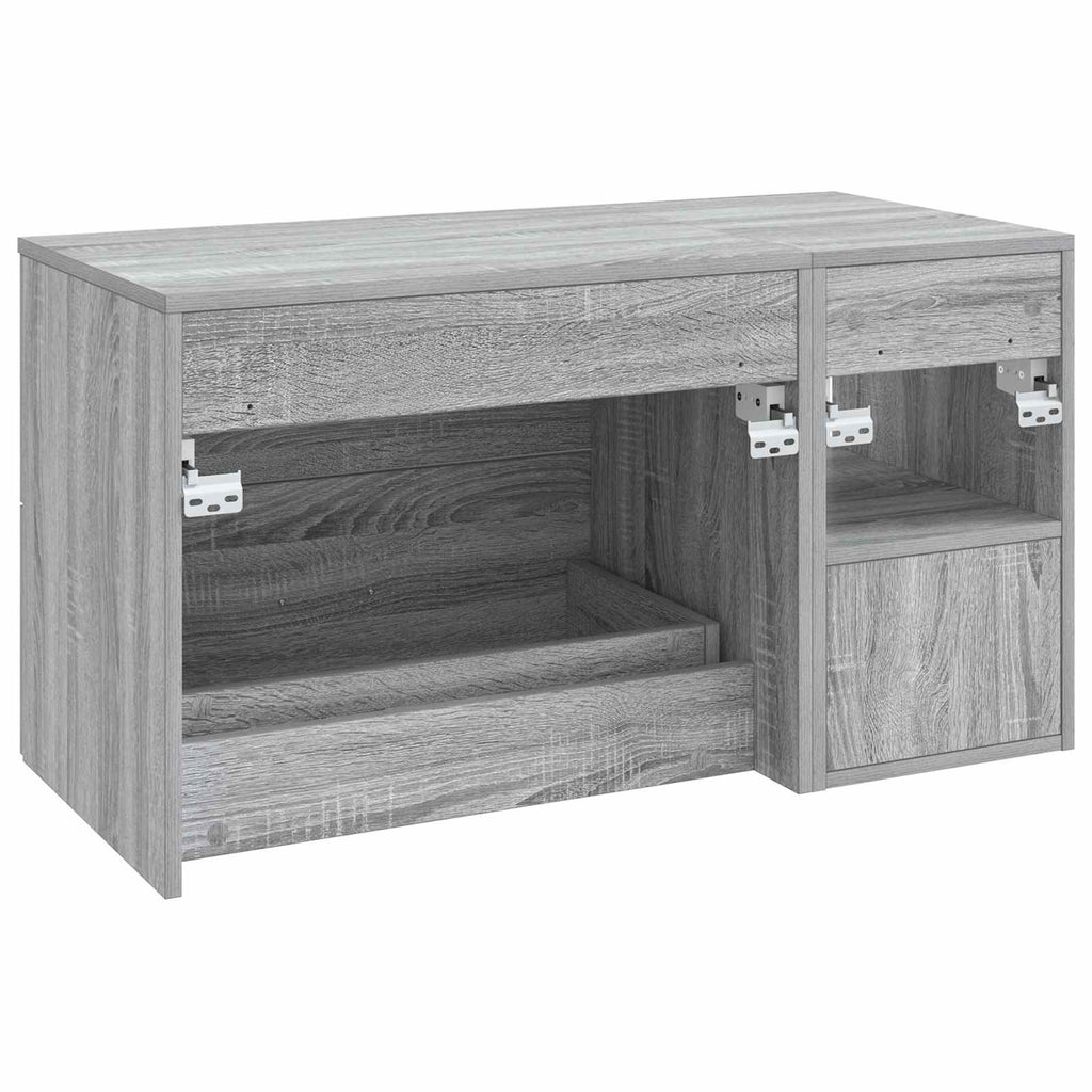 Badezimmermöbel-Set 2 pcs Grau Sonoma Holzwerkstoff