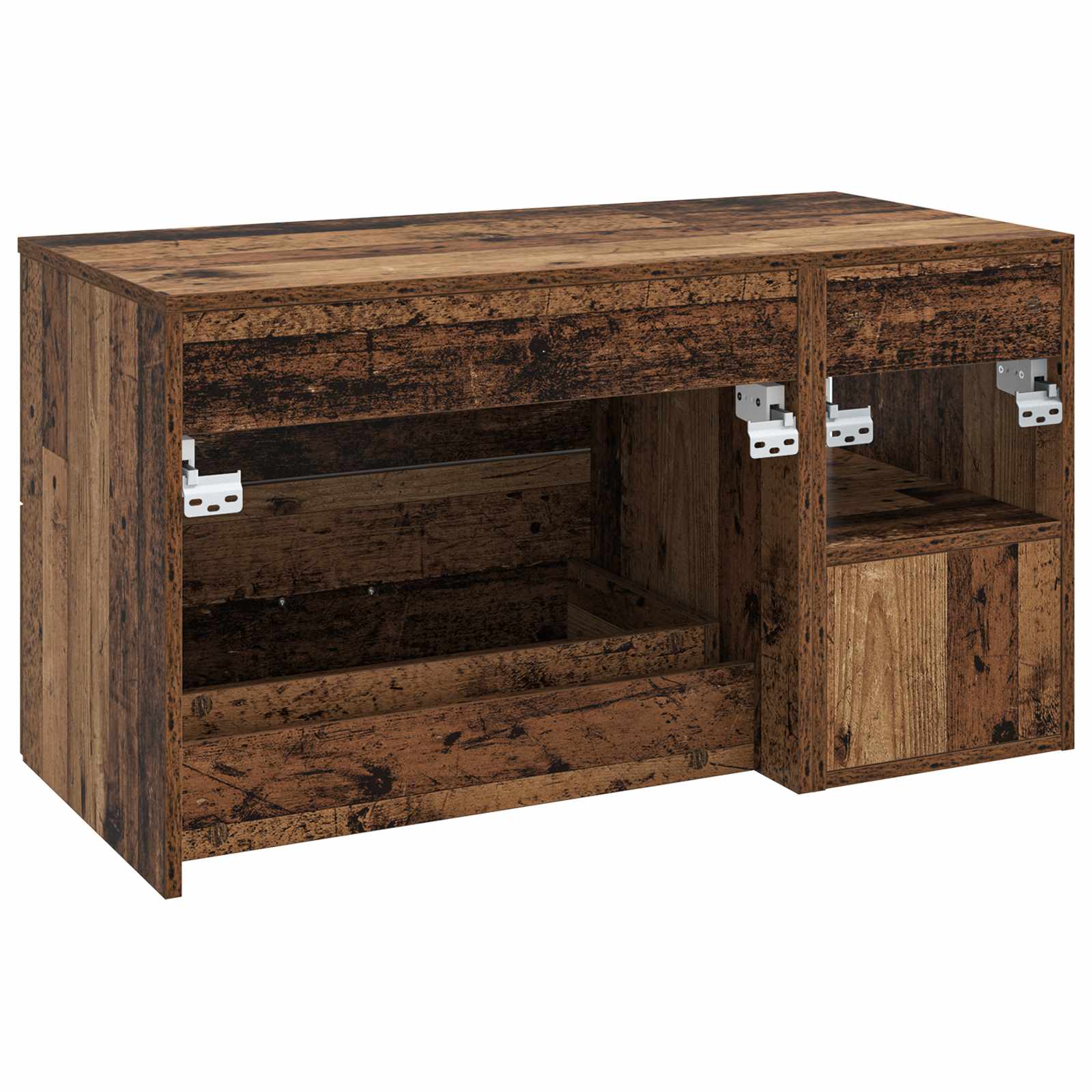 Badezimmermöbel-Set 2 pcs Altholz Holzwerkstoff