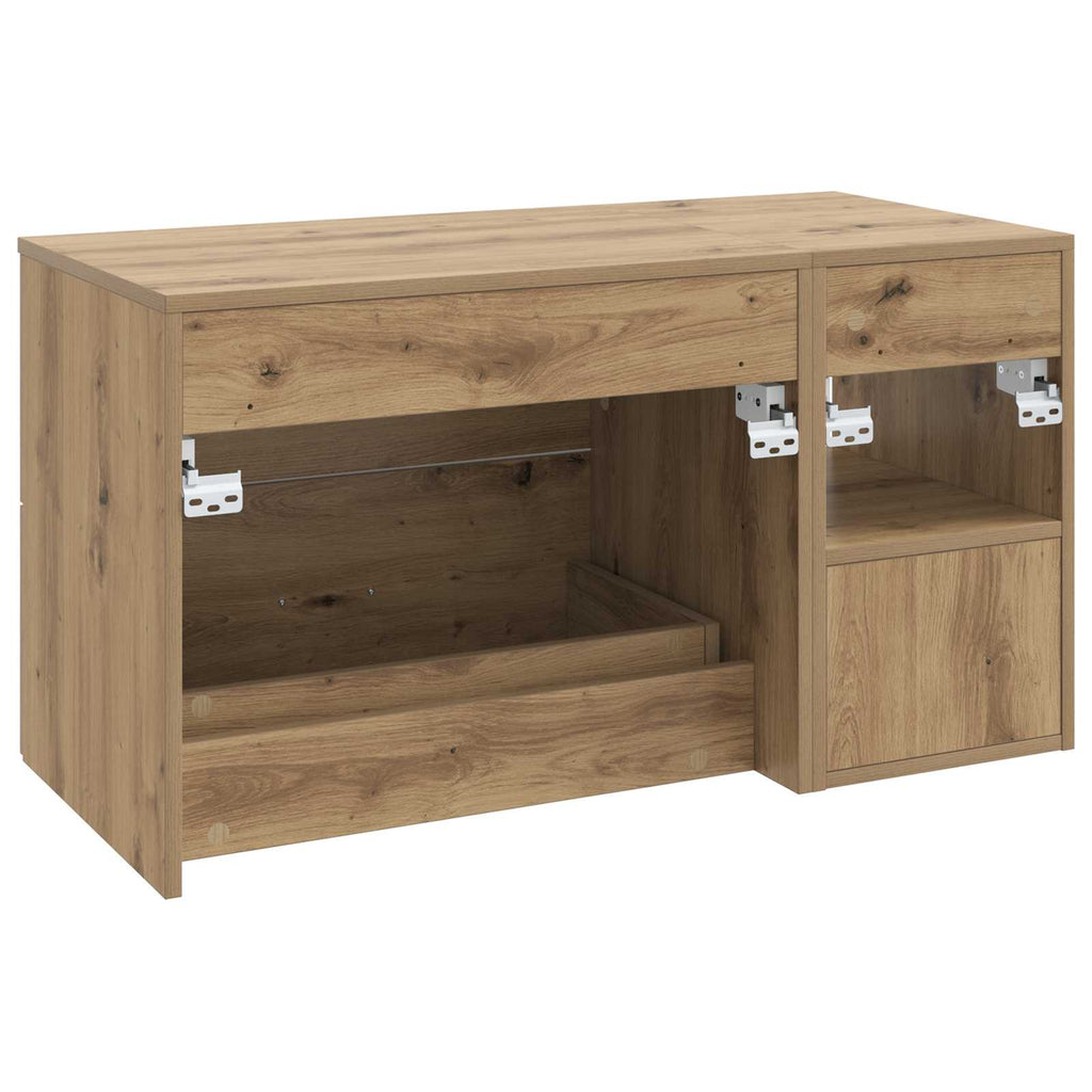Badezimmermöbel-Set 2 pcs Artisan-Eiche Holzwerkstoff