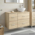 Badezimmermöbel-Set 2 pcs Sonoma-Eiche Holzwerkstoff