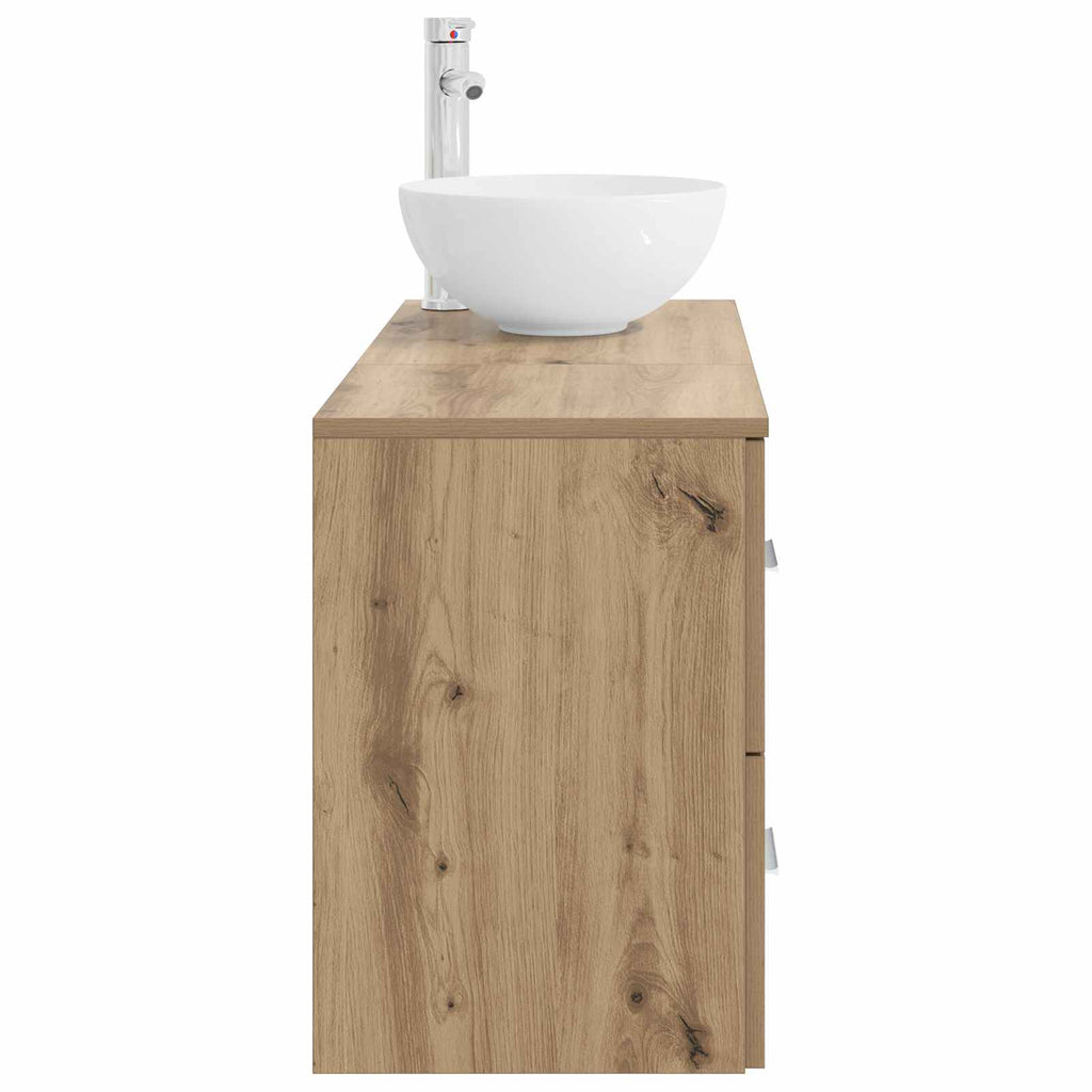 Badezimmermöbel-Set 2 pcs Artisan-Eiche Holzwerkstoff