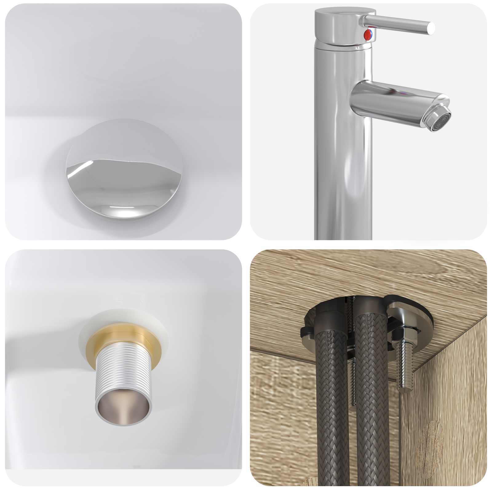 Badezimmermöbel-Set 2 pcs Sonoma-Eiche Holzwerkstoff