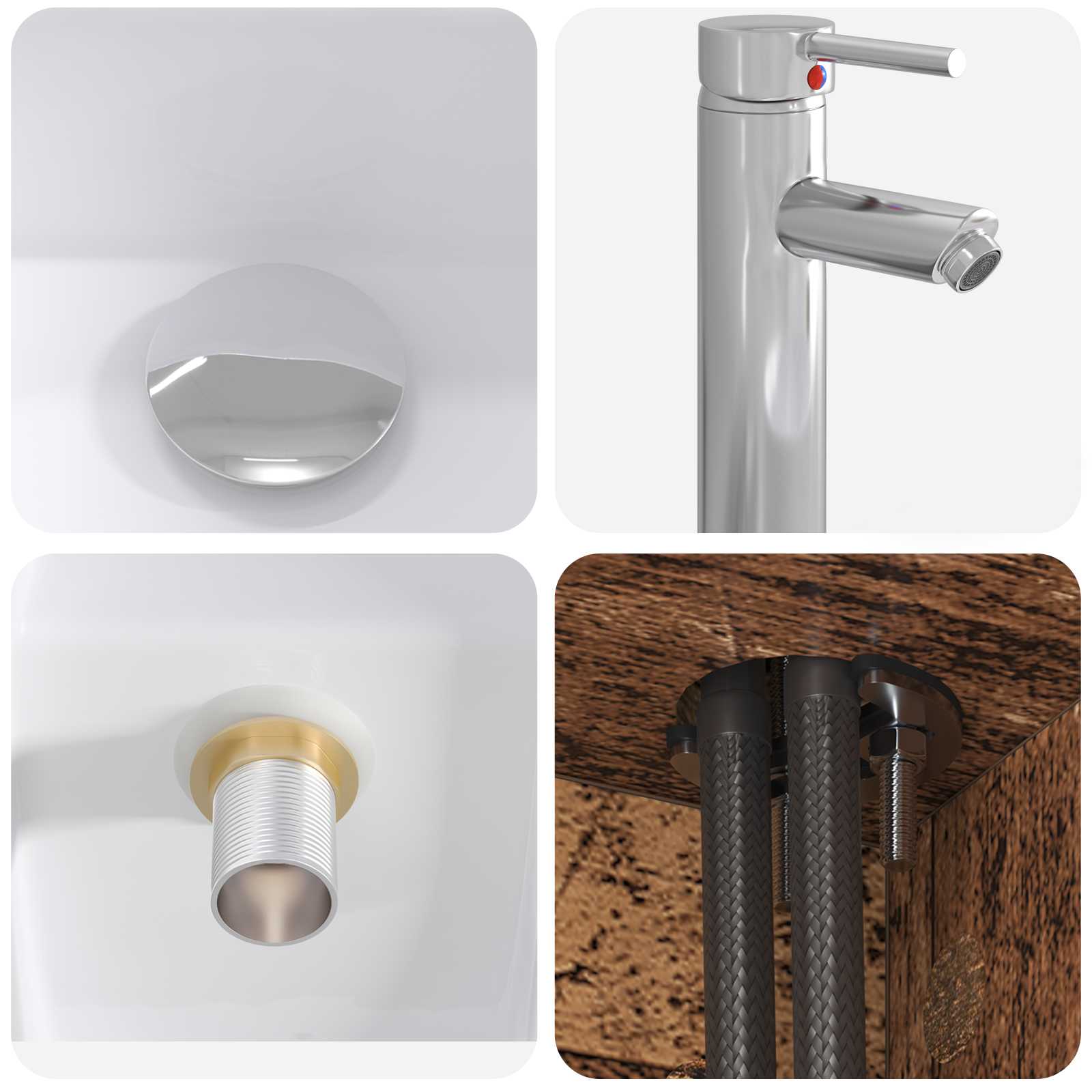 Badezimmermöbel-Set 2 pcs Altholz Holzwerkstoff