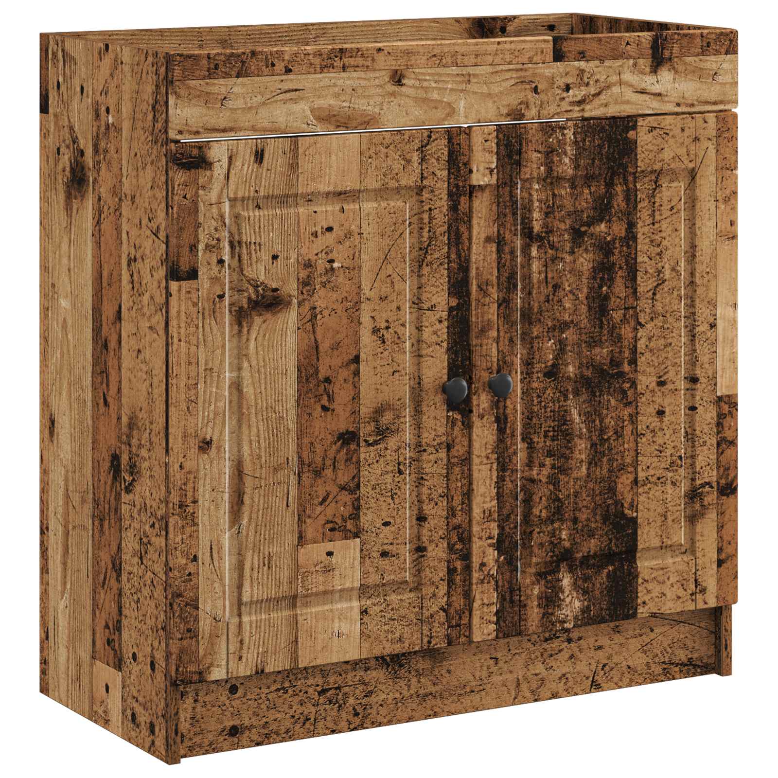 Badezimmermöbel-Set Altholz 56 x 37,5 x 81 cm Holzwerkstoff