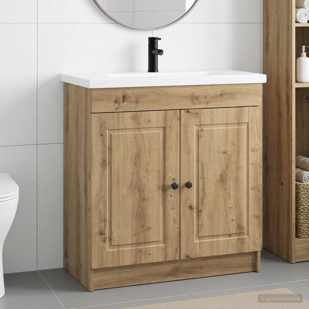 Badezimmermöbel-Set Artisan-Eiche 56 x 37,5 x 81 cm