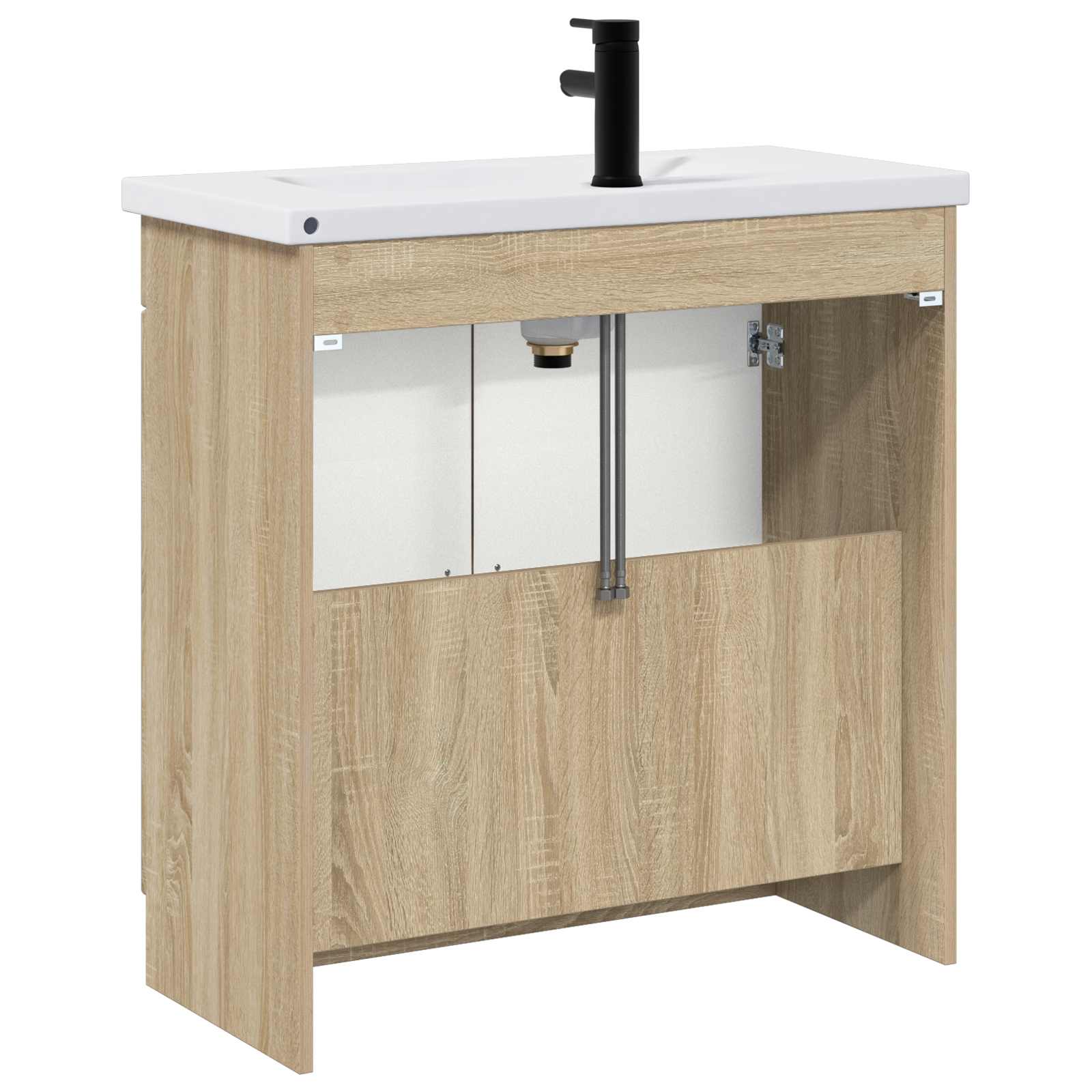 Badezimmermöbel-Set Sonoma-Eiche 78,5 x 37,5 x 81 cm