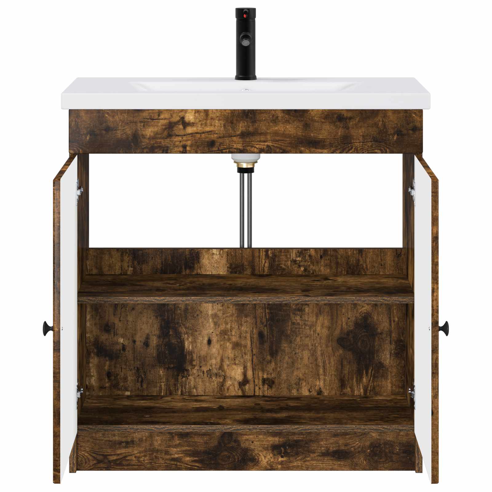 Badezimmermöbel-Set Geräucherte Eiche 78,5 x 37,5 x 81 cm
