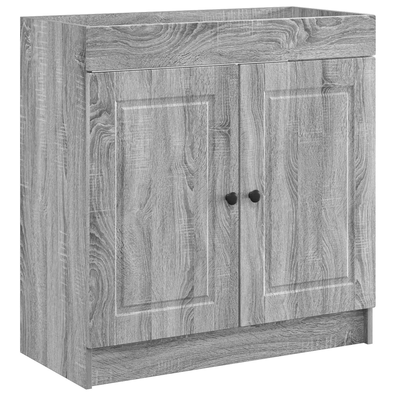 Badezimmermöbel-Set Grau Sonoma 78,5 x 37,5 x 81 cm