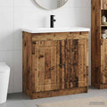 Badezimmermöbel-Set Altholz 78,5 x 37,5 x 81 cm Holzwerkstoff