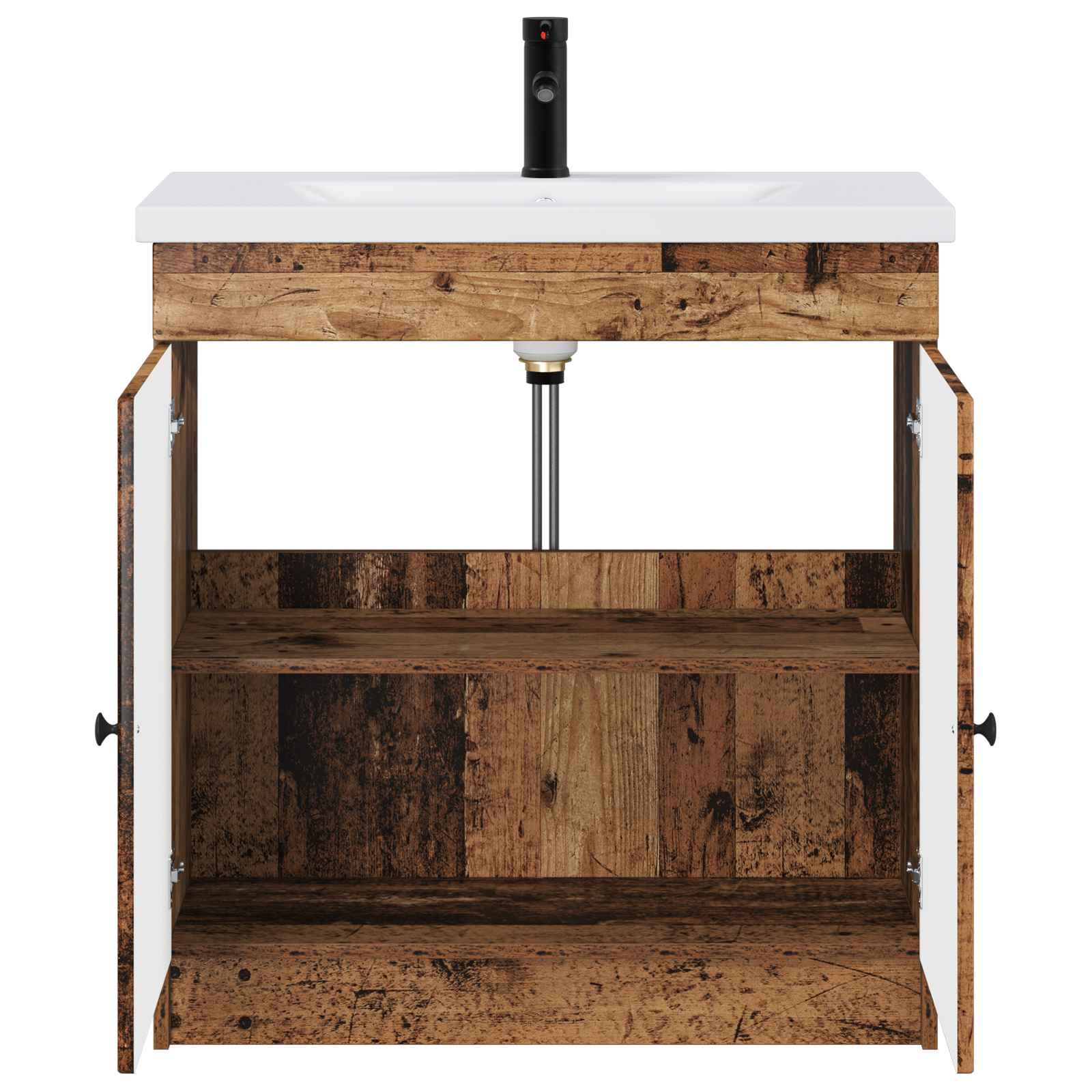 Badezimmermöbel-Set Altholz 78,5 x 37,5 x 81 cm Holzwerkstoff