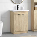Badezimmermöbel-Set Sonoma-Eiche 56 x 37,5 x 81 cm