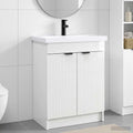Badezimmermöbel-Set Hochglanz Weiß 56 x 37,5 x 81 cm