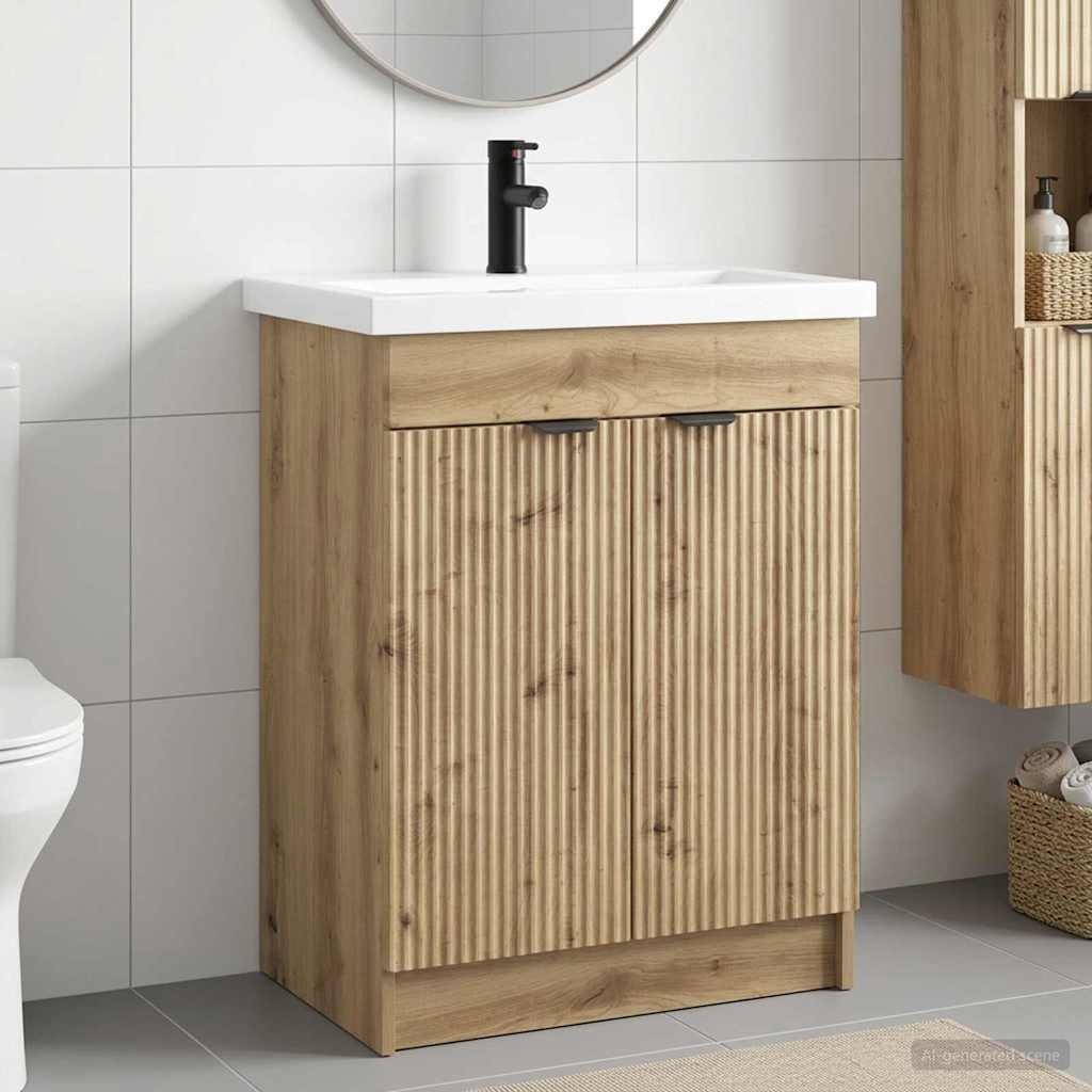 Badezimmermöbel-Set Artisan-Eiche 56 x 37,5 x 81 cm