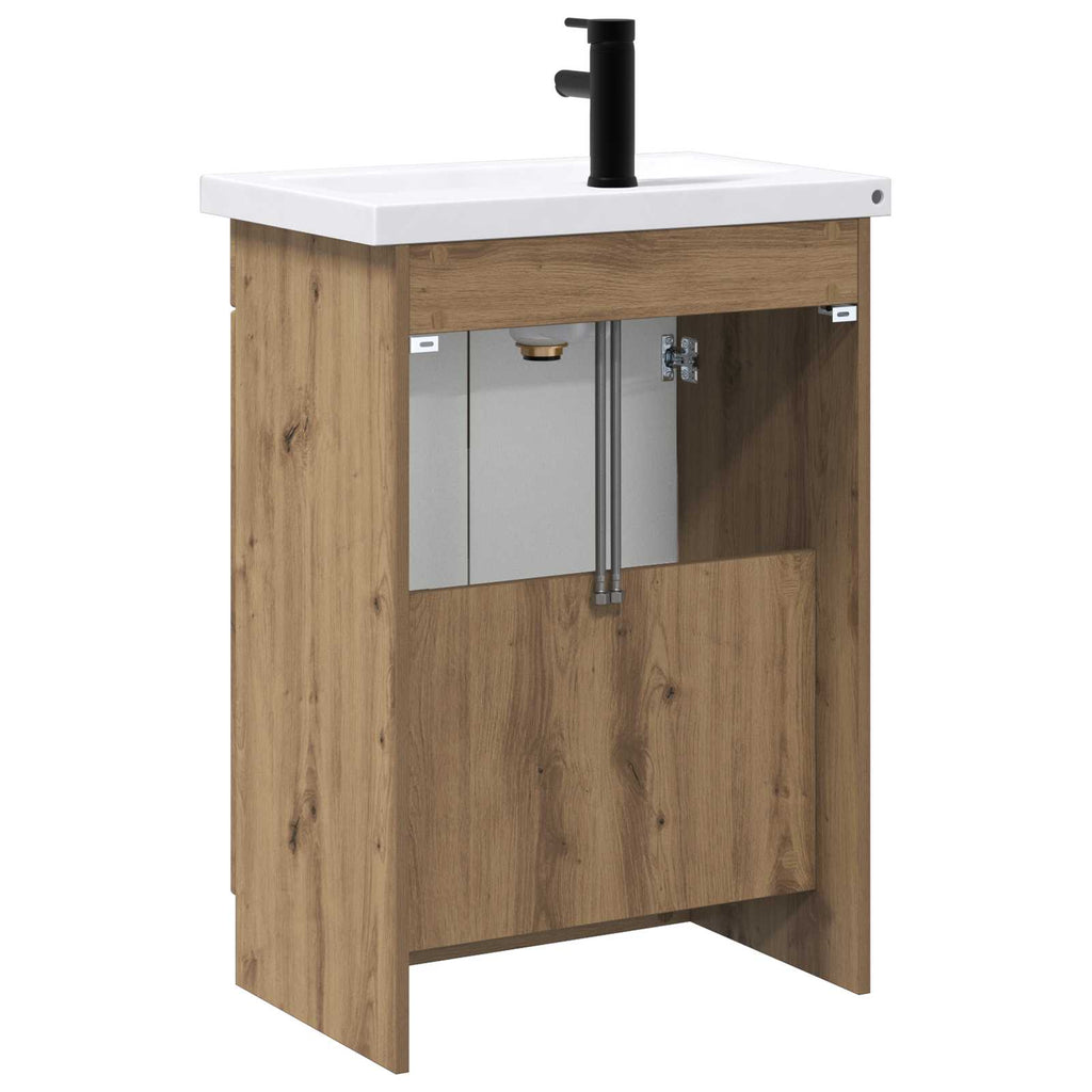 Badezimmermöbel-Set Artisan-Eiche 56 x 37,5 x 81 cm