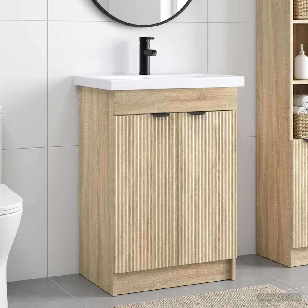Badezimmermöbel-Set Sonoma-Eiche 78,5 x 37,5 x 81 cm