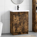 Badezimmermöbel-Set Geräucherte Eiche 78,5 x 37,5 x 81 cm