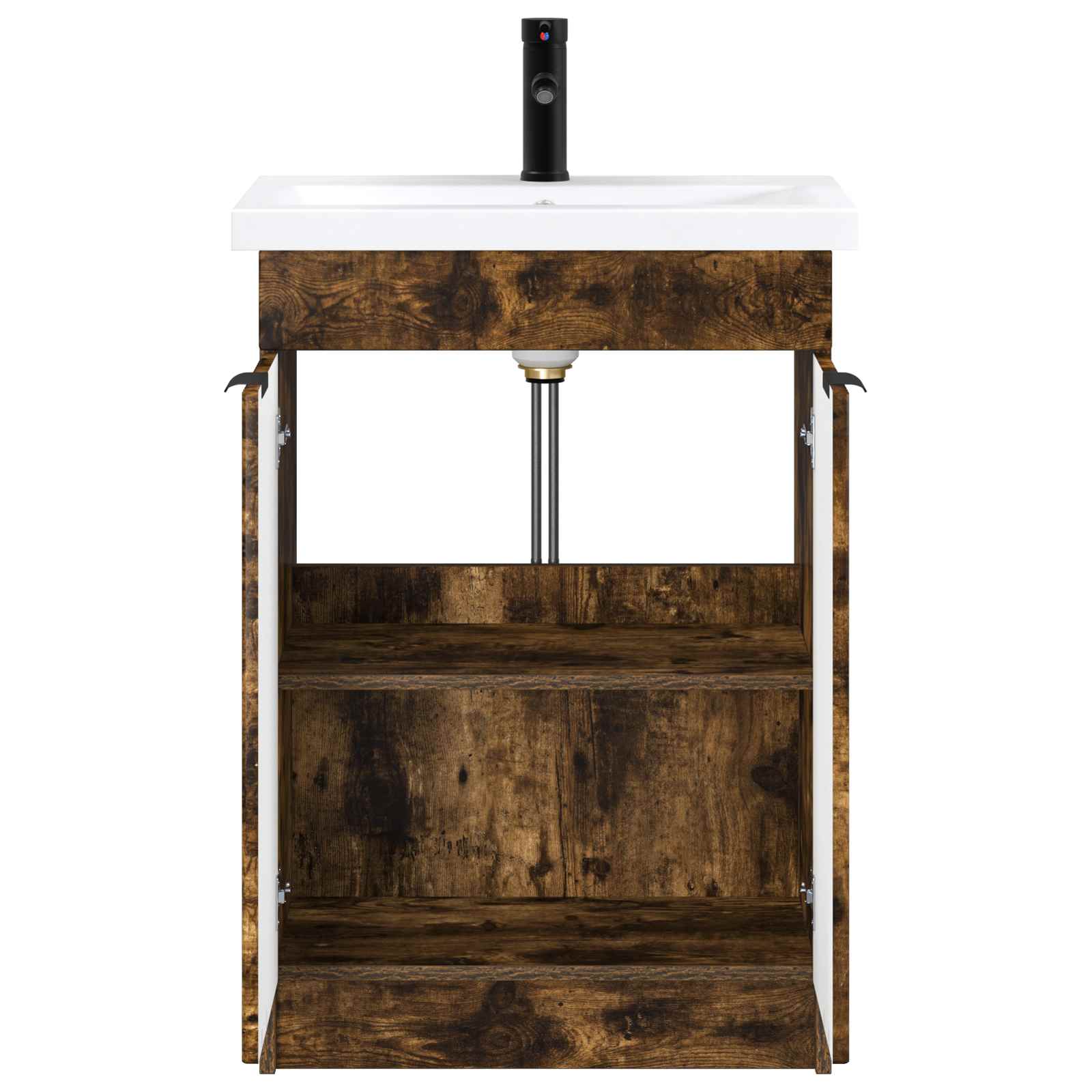 Badezimmermöbel-Set Geräucherte Eiche 78,5 x 37,5 x 81 cm