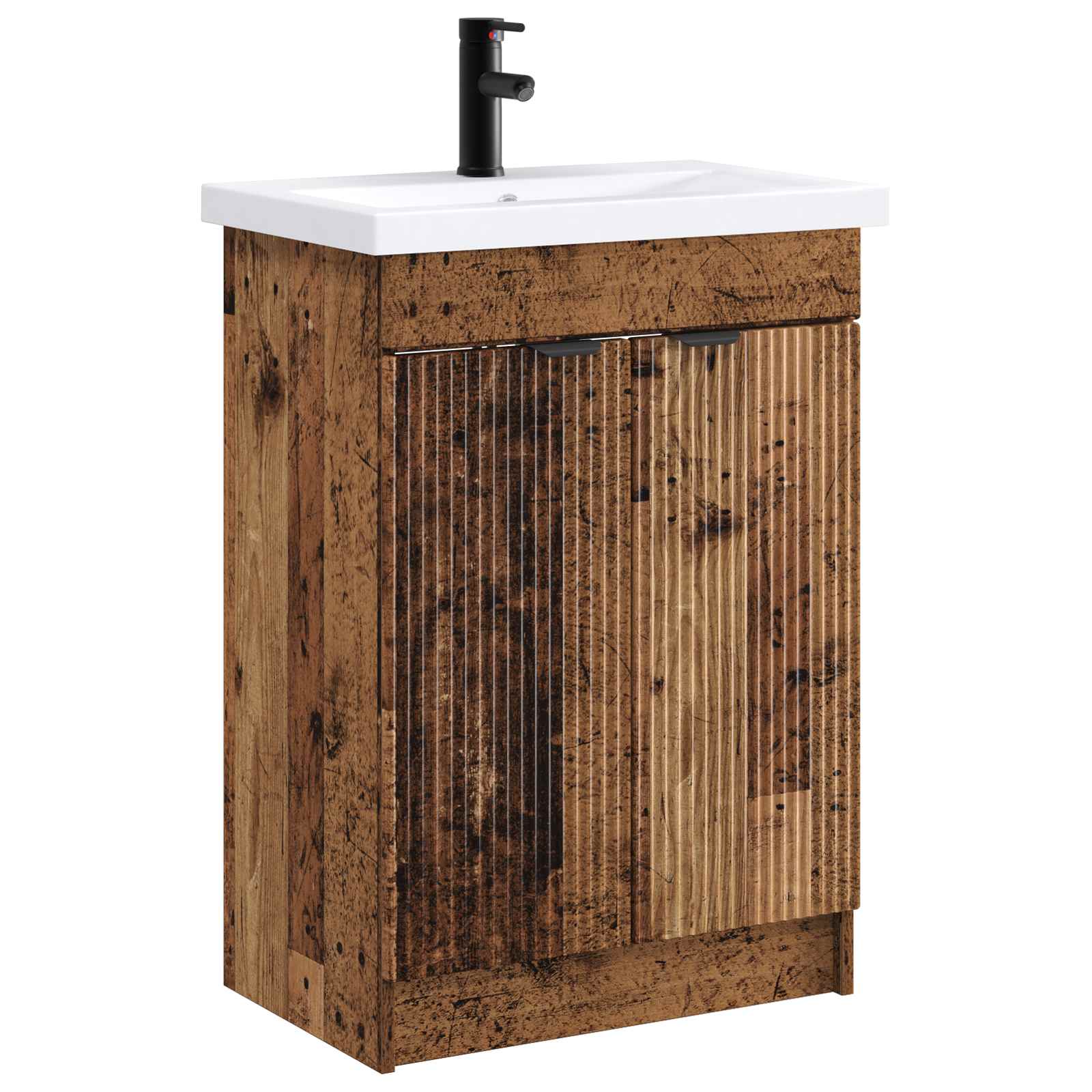 Badezimmermöbel-Set Altholz 78,5 x 37,5 x 81 cm Holzwerkstoff