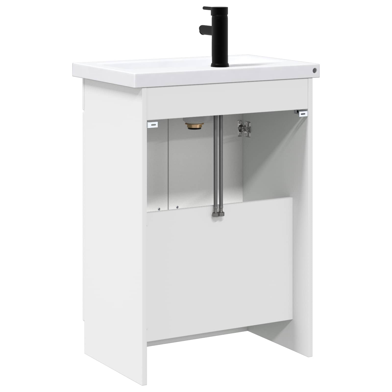 Badezimmermöbel-Set Weiß 56 x 37,5 x 81 cm Holzwerkstoff