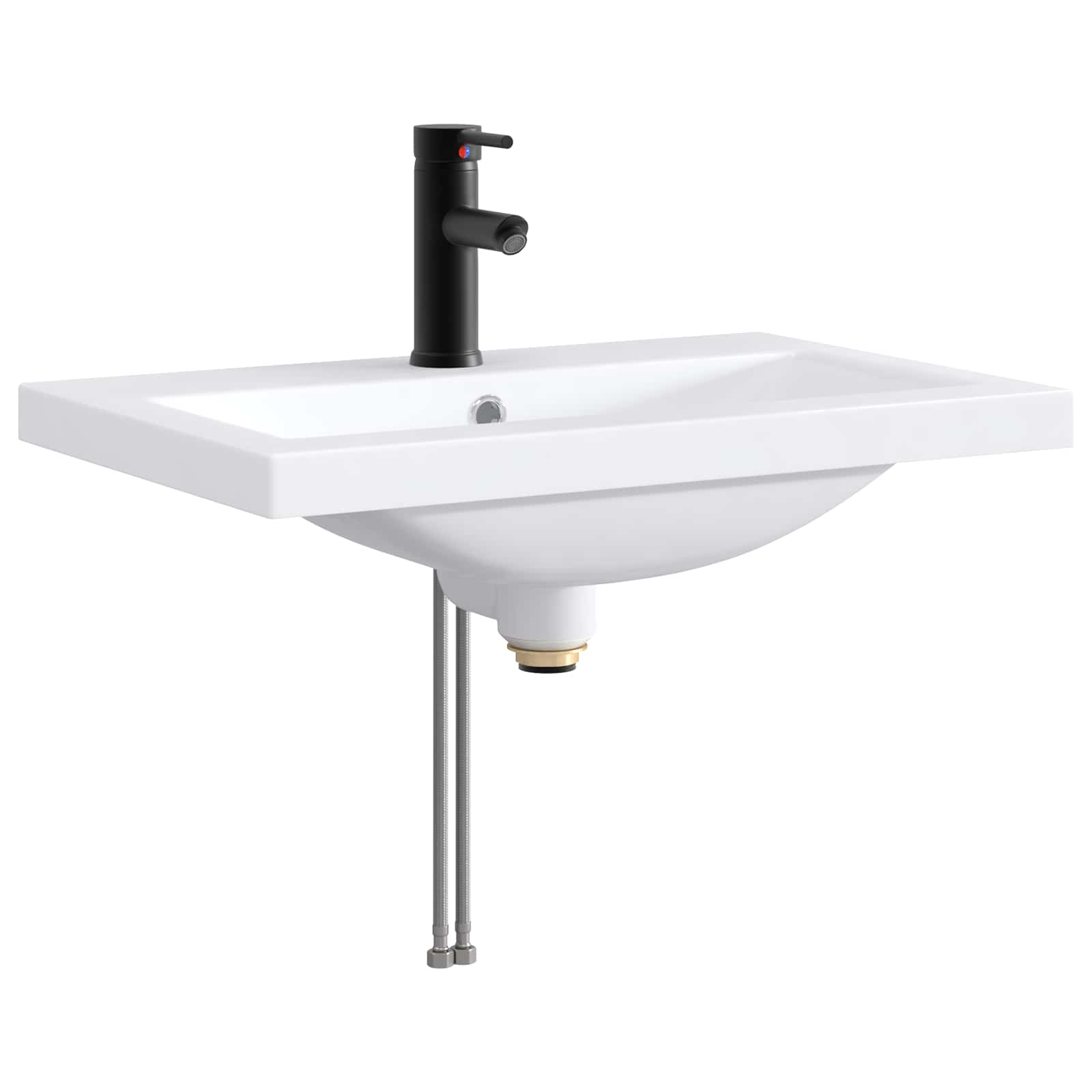 Badezimmermöbel-Set Schwarz 78,5 x 37,5 x 81 cm Holzwerkstoff