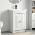Badezimmermöbel-Set Weiß 56 x 37,5 x 81 cm Holzwerkstoff