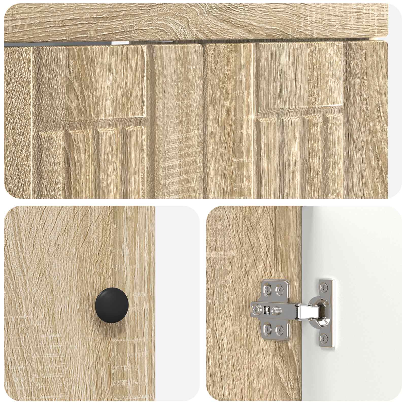 Badezimmermöbel-Set Sonoma-Eiche 78,5 x 37,5 x 81 cm