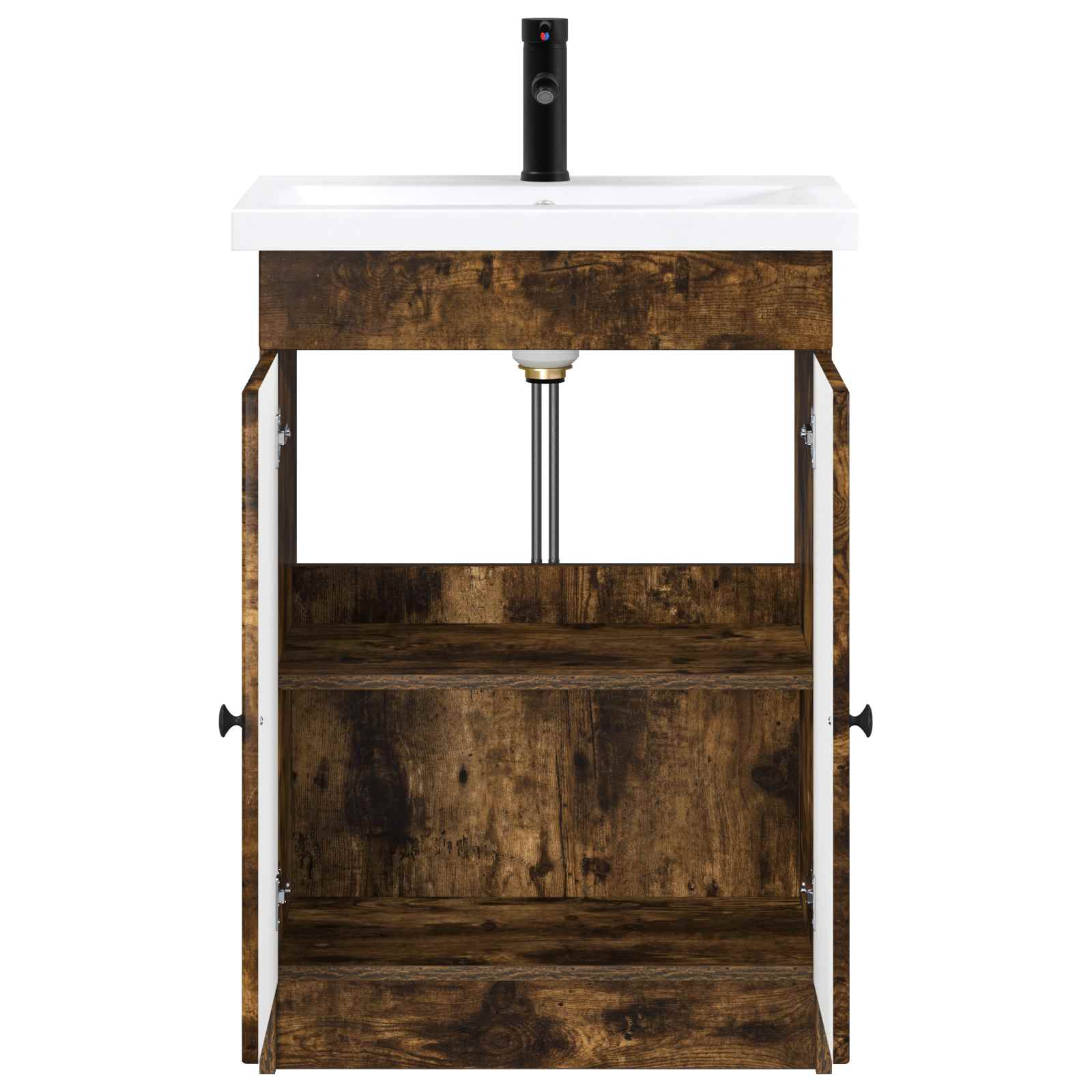 Badezimmermöbel-Set Geräucherte Eiche 78,5 x 37,5 x 81 cm