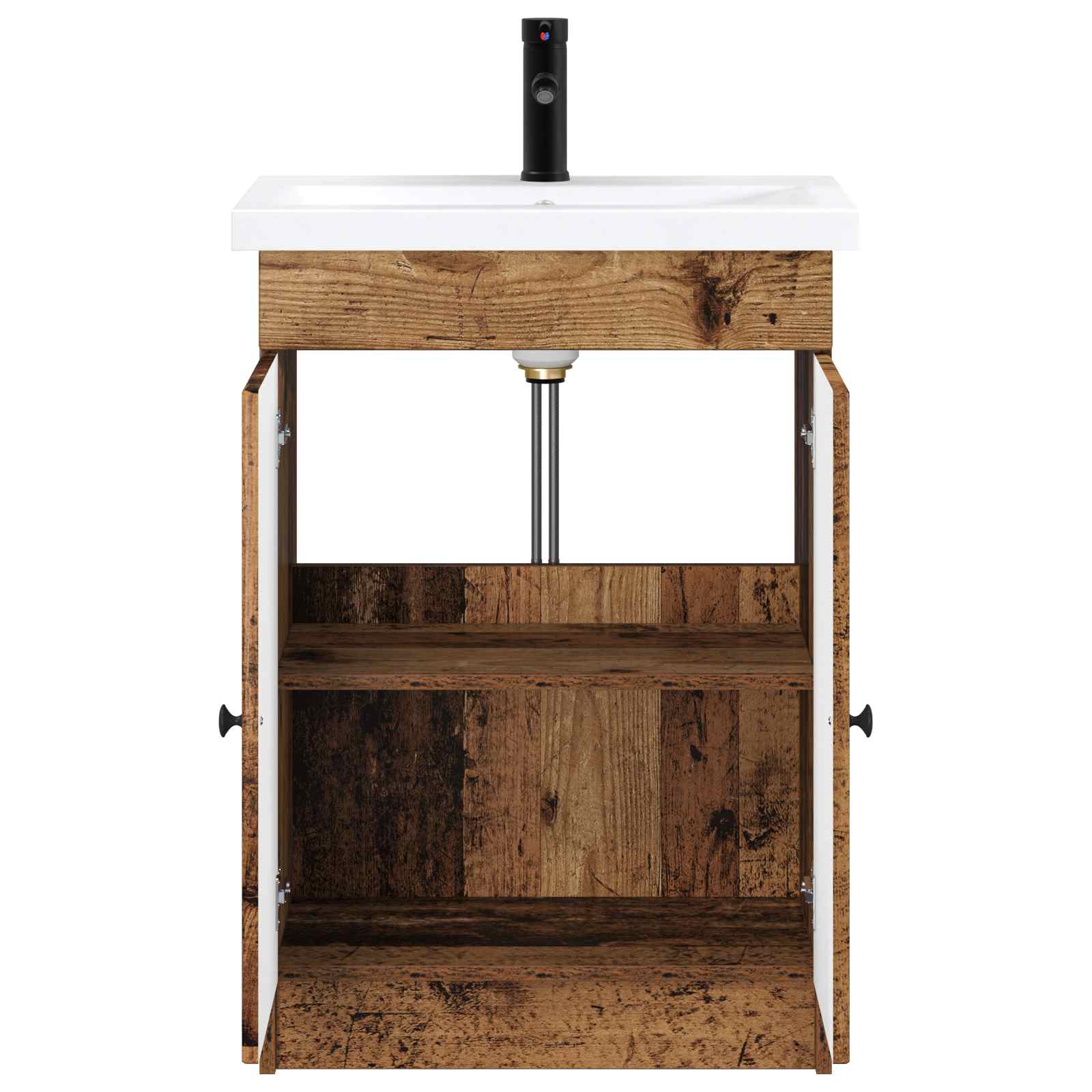 Badezimmermöbel-Set Altholz 78,5 x 37,5 x 81 cm Holzwerkstoff