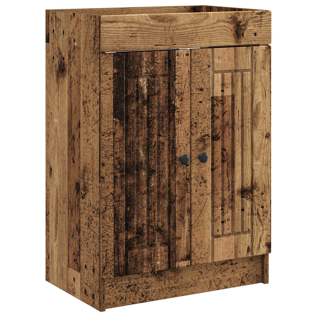 Badezimmermöbel-Set Altholz 78,5 x 37,5 x 81 cm Holzwerkstoff