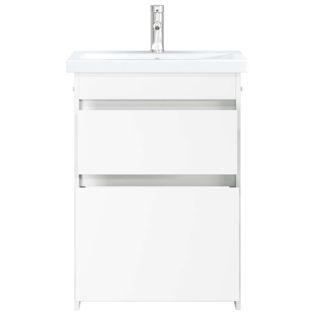 Badezimmermöbel-Set Weiß 61 x 40 x 84,5 cm Holzwerkstoff