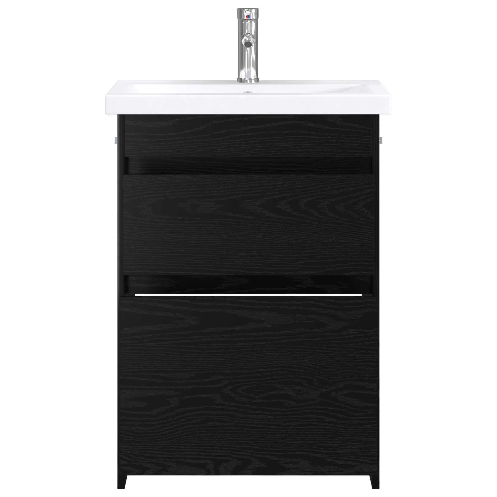 Badezimmermöbel-Set Schwarze Eiche 61 x 40 x 84,5 cm