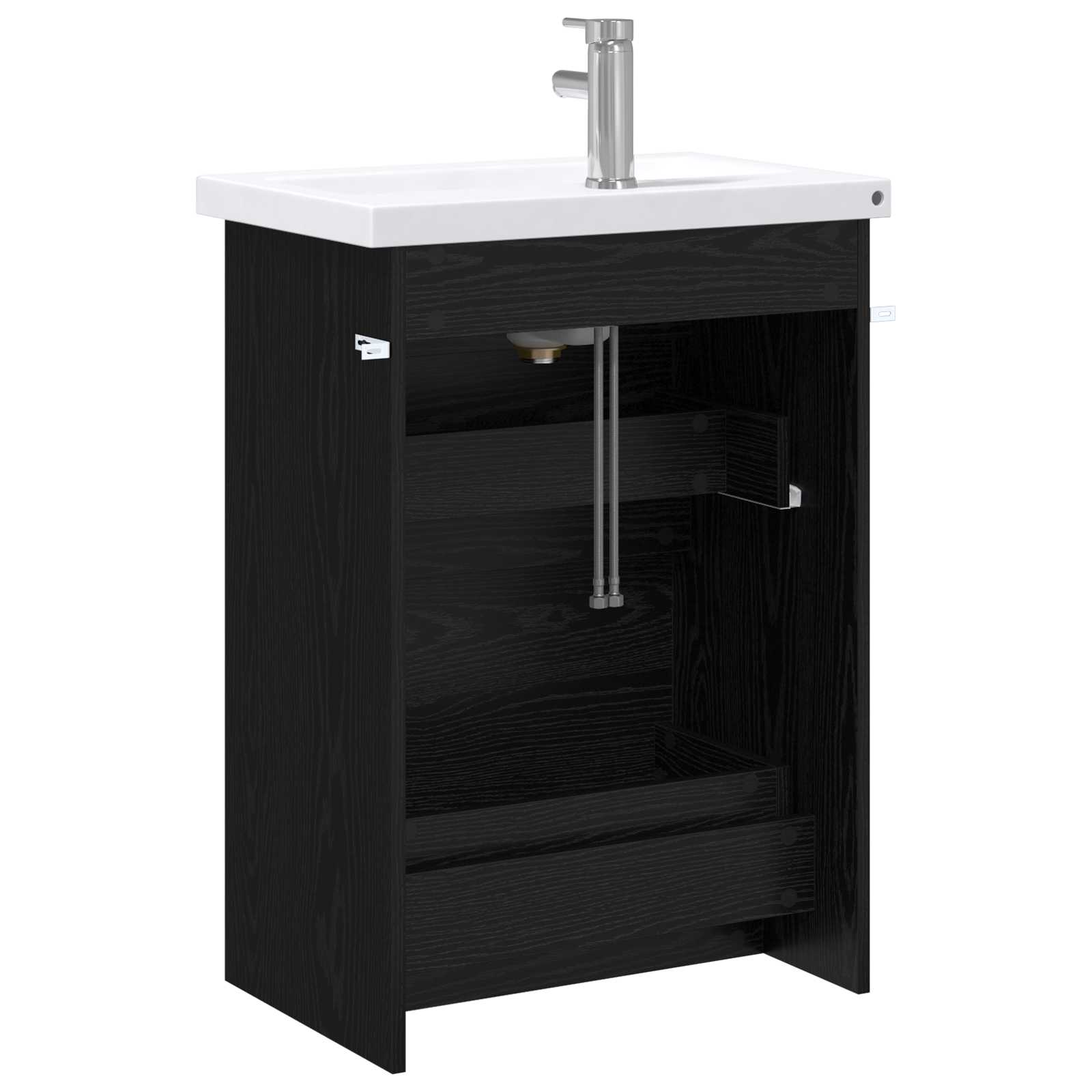 Badezimmermöbel-Set Schwarze Eiche 61 x 40 x 84,5 cm