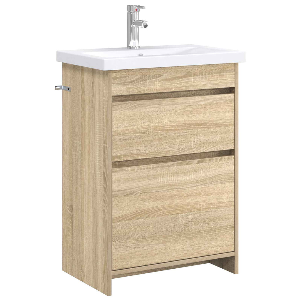 Badezimmermöbel-Set Sonoma-Eiche 61 x 40 x 84,5 cm