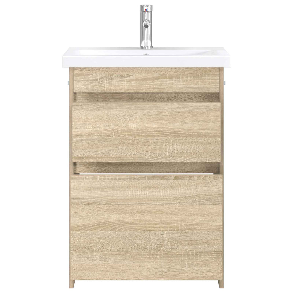 Badezimmermöbel-Set Sonoma-Eiche 61 x 40 x 84,5 cm