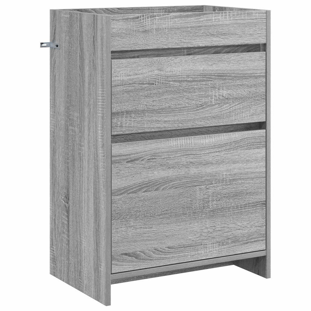 Badezimmermöbel-Set Grau Sonoma 61 x 40 x 84,5 cm Holzwerkstoff