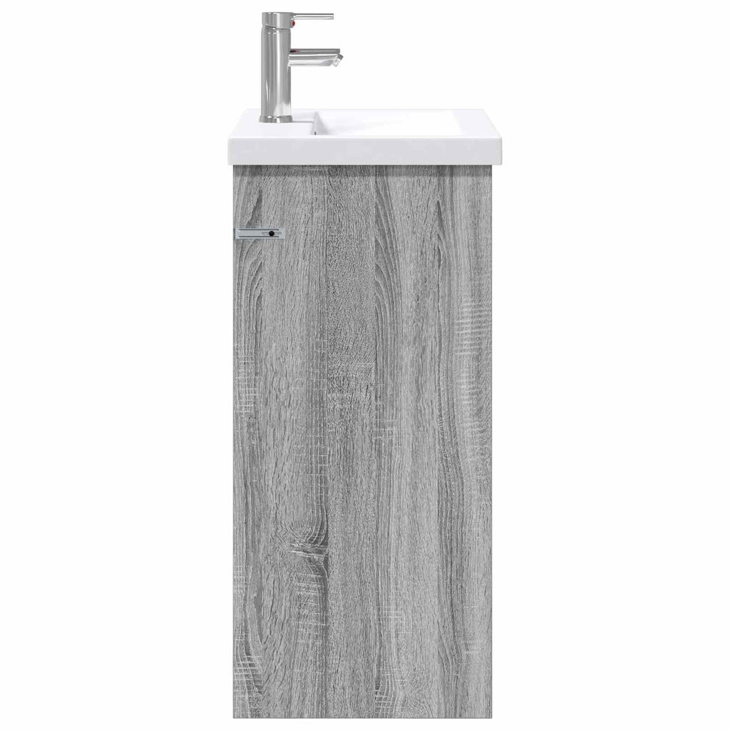 Badezimmermöbel-Set Grau Sonoma 61 x 40 x 84,5 cm Holzwerkstoff