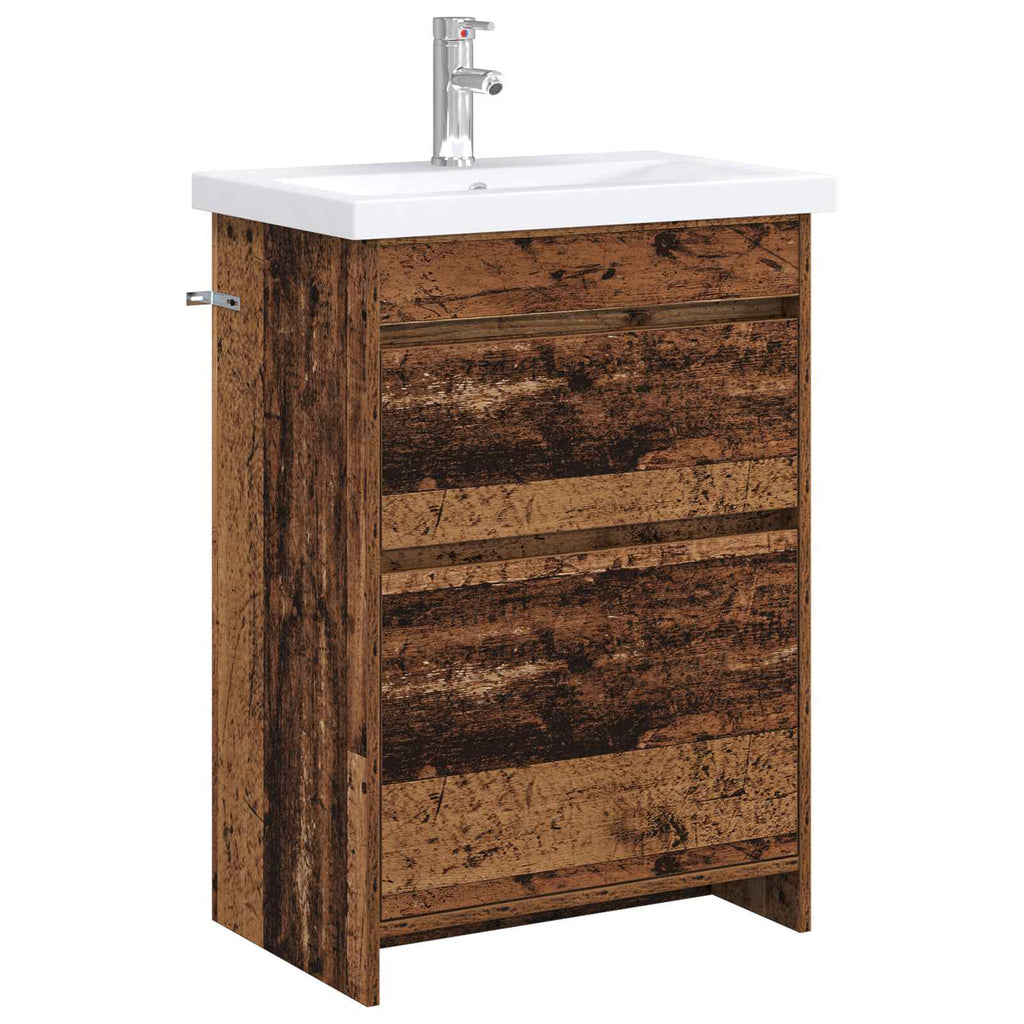 Badezimmermöbel-Set Altholz 61 x 40 x 84,5 cm Holzwerkstoff
