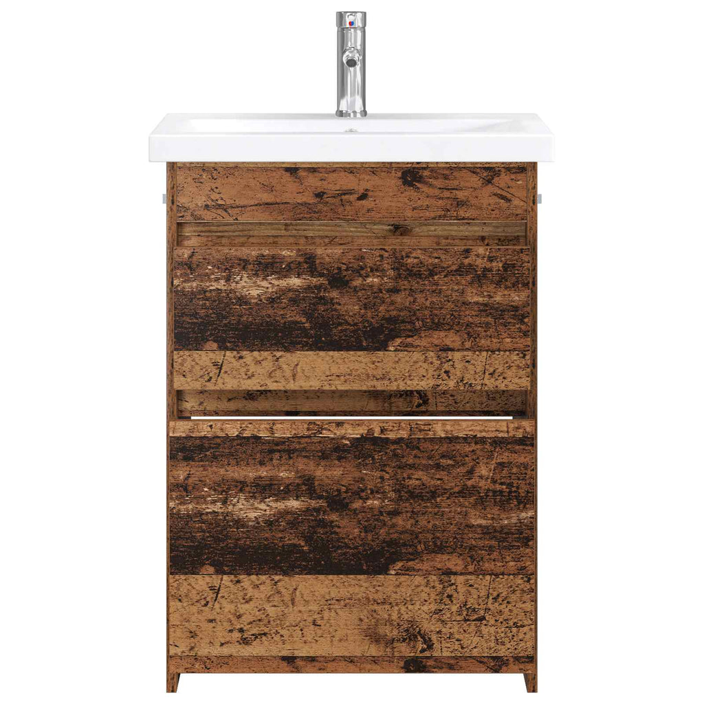 Badezimmermöbel-Set Altholz 61 x 40 x 84,5 cm Holzwerkstoff