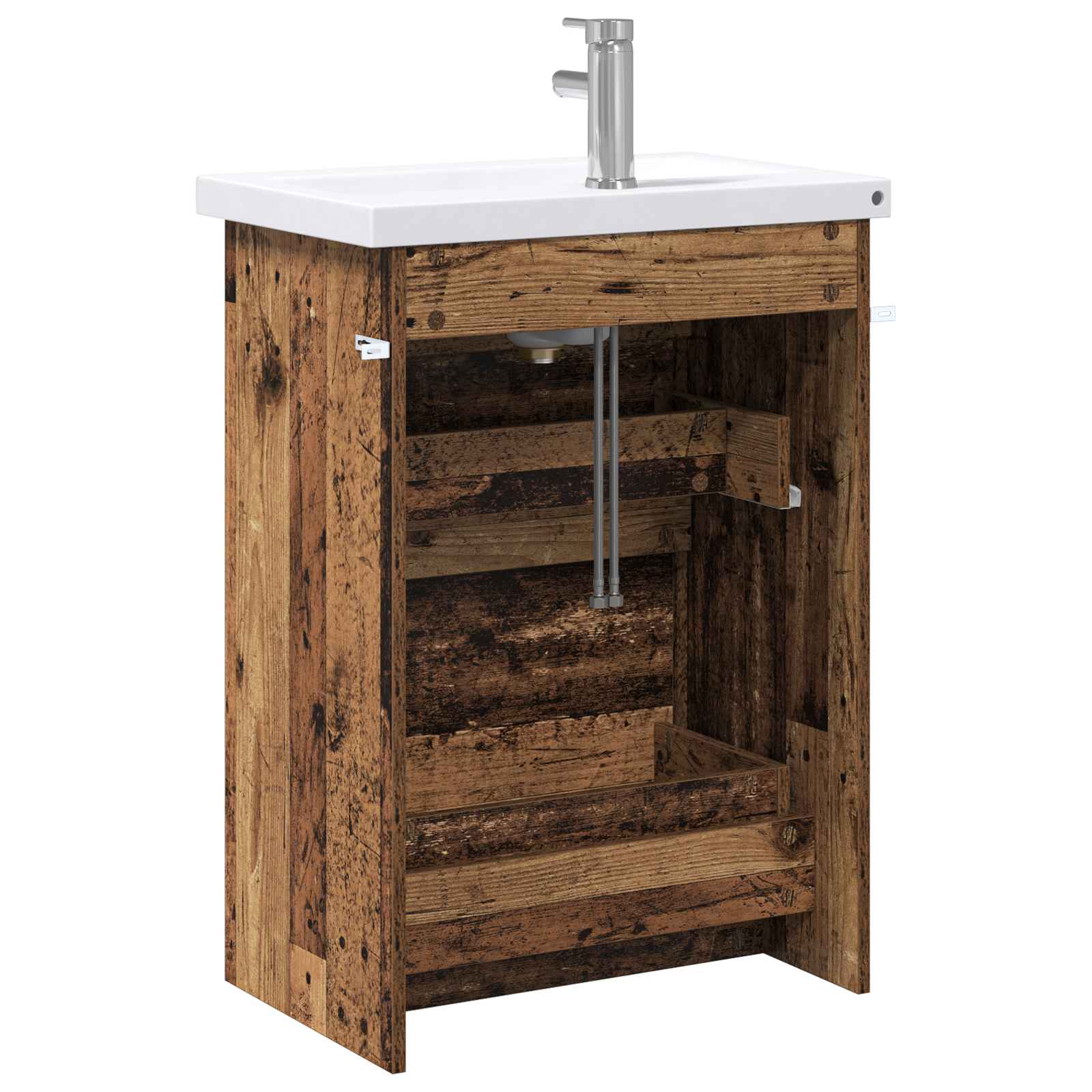 Badezimmermöbel-Set Altholz 61 x 40 x 84,5 cm Holzwerkstoff
