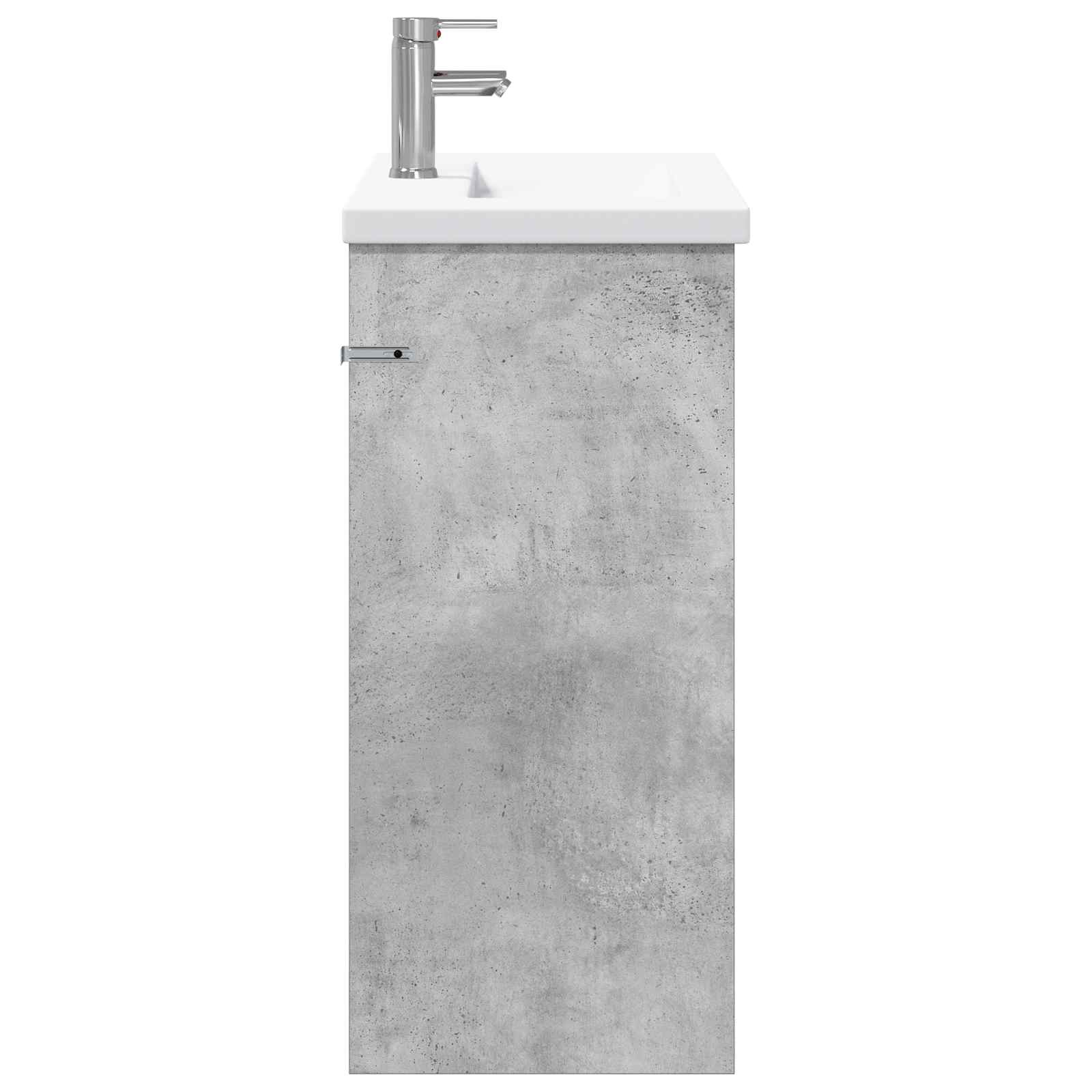 Badezimmermöbel-Set Betongrau 81 x 40 x 84,5 cm Holzwerkstoff