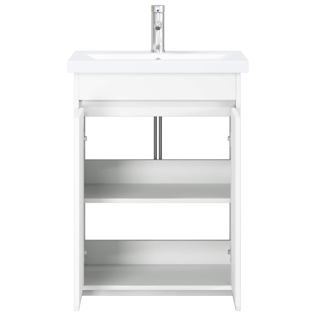 Badezimmermöbel-Set Weiß 61 x 40 x 84,5 cm Holzwerkstoff
