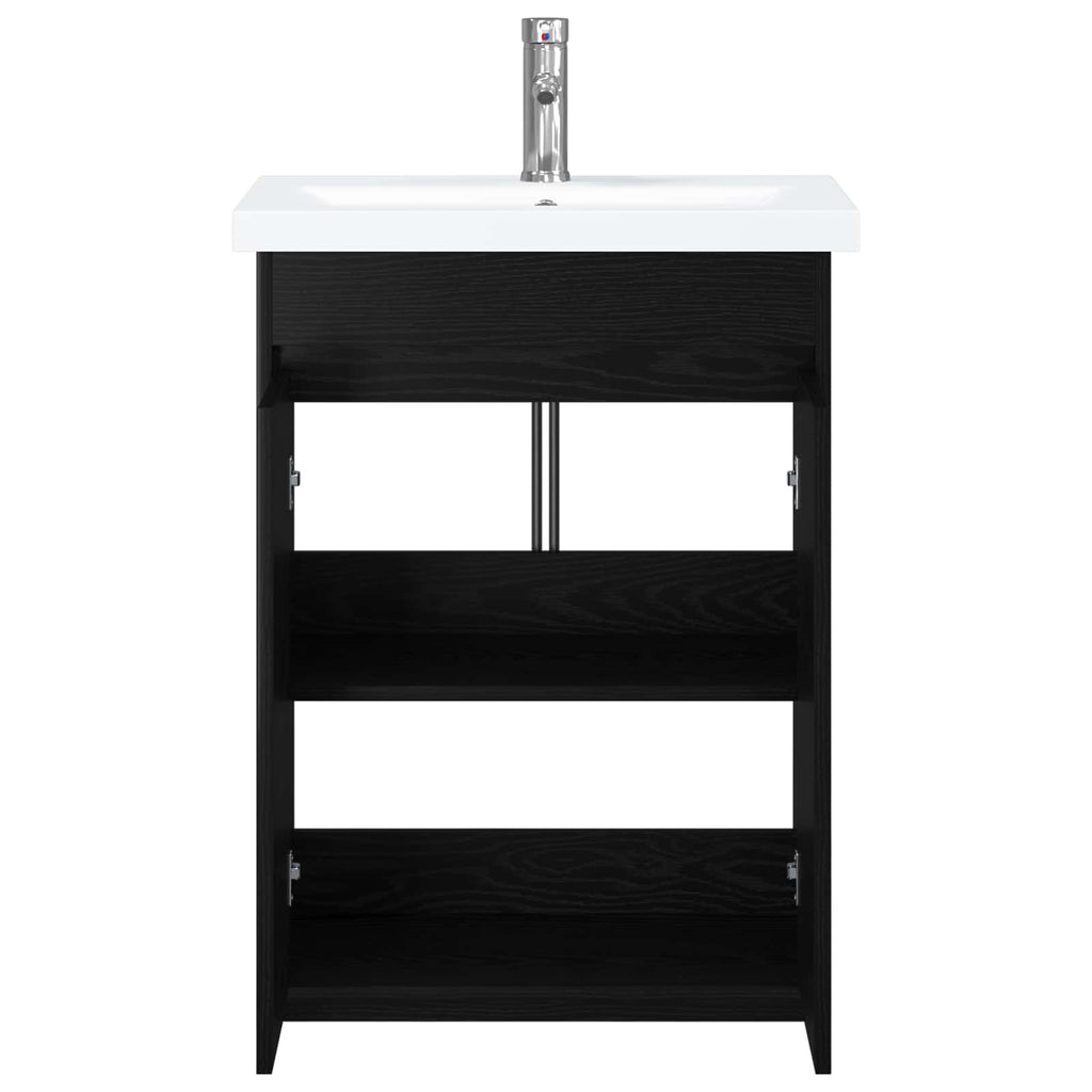 Badezimmermöbel-Set Schwarze Eiche 61 x 40 x 84,5 cm