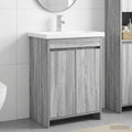 Badezimmermöbel-Set Grau Sonoma 61 x 40 x 84,5 cm Holzwerkstoff
