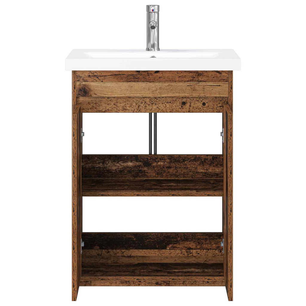 Badezimmermöbel-Set Altholz 61 x 40 x 84,5 cm Holzwerkstoff