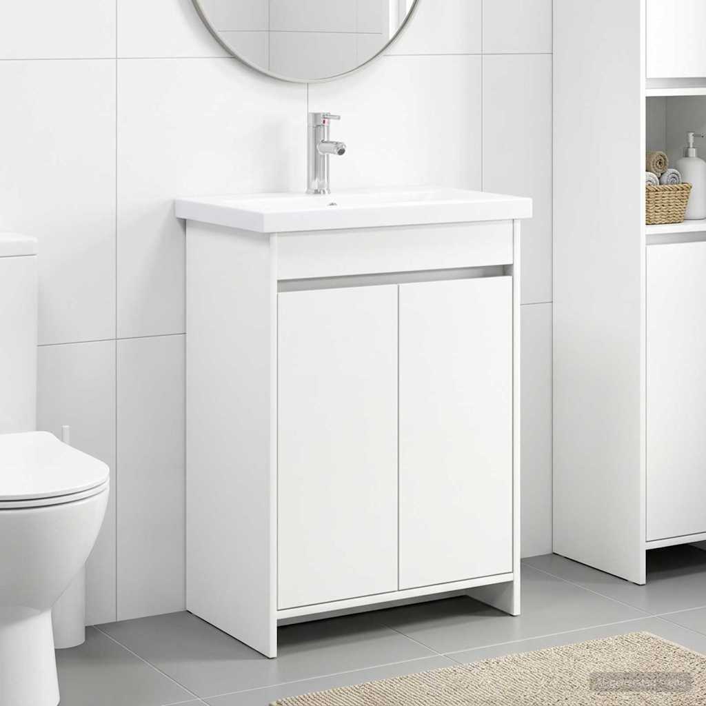 Badezimmermöbel-Set Weiß 81 x 40 x 84,5 cm Holzwerkstoff